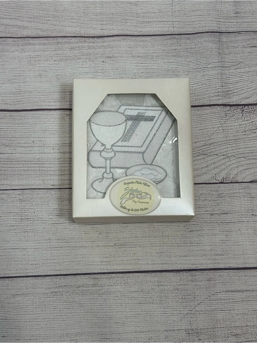 Tiny Treasures First Communion Keepsake Photo Album Holds 100 Photos